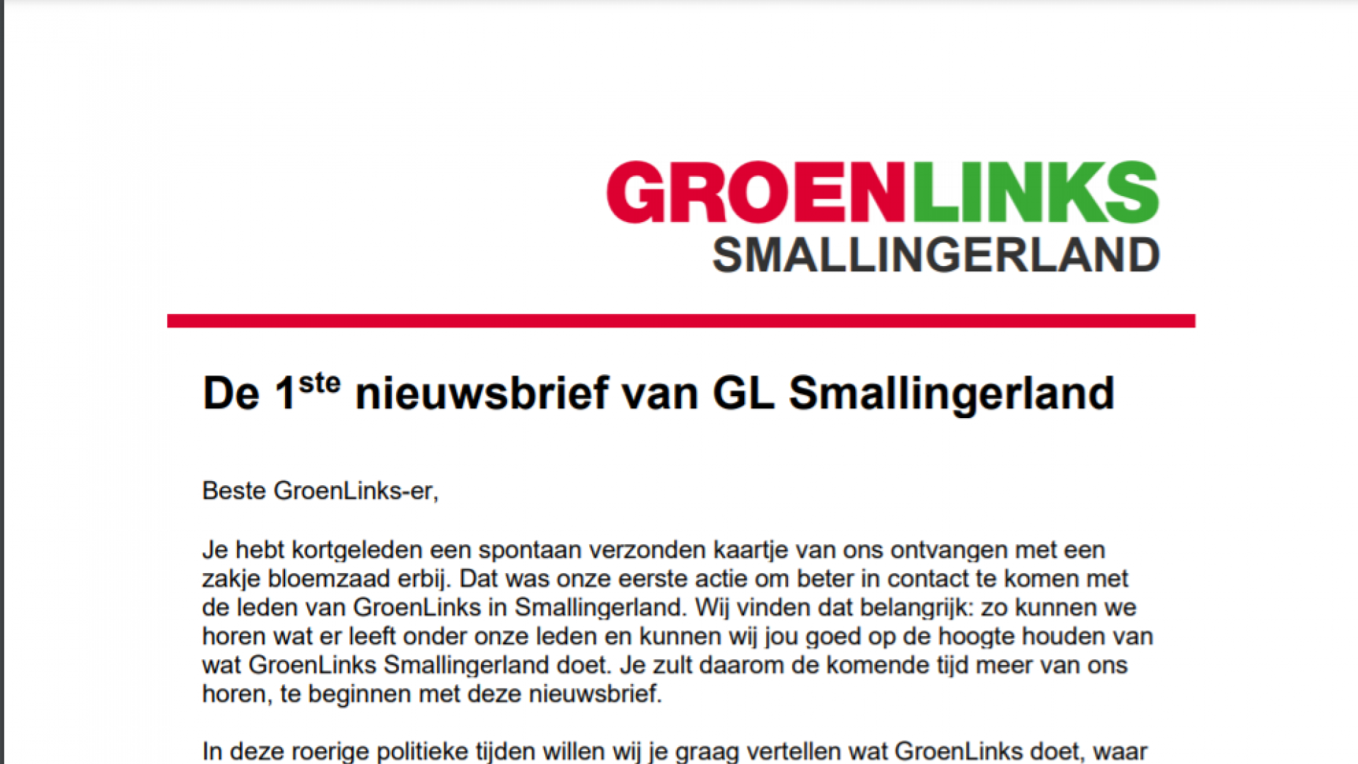 Nieuwsbrief 2020 - 1